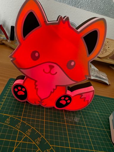 Fuchs Lampe mit LED